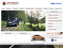 Tablet Screenshot of nationalautowheels.com